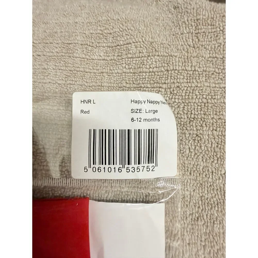 Splash About Happy Nappy Reusable Neoprene Swim Diaper, Red, 6-12 Months